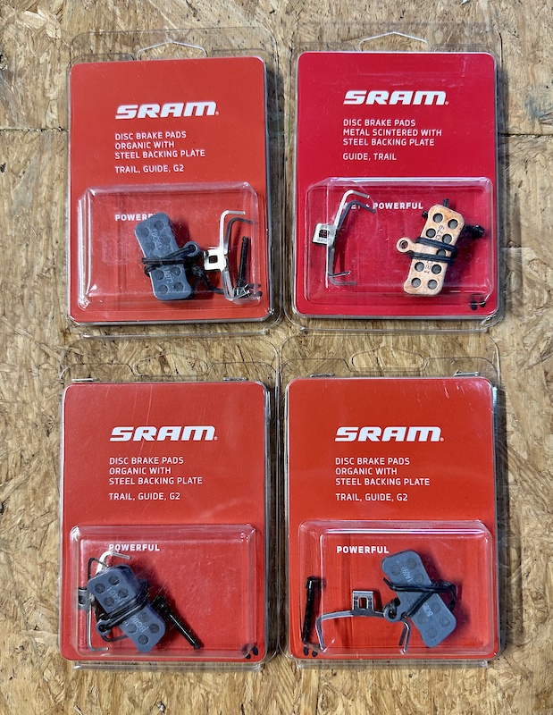 sram g2 power organic pads