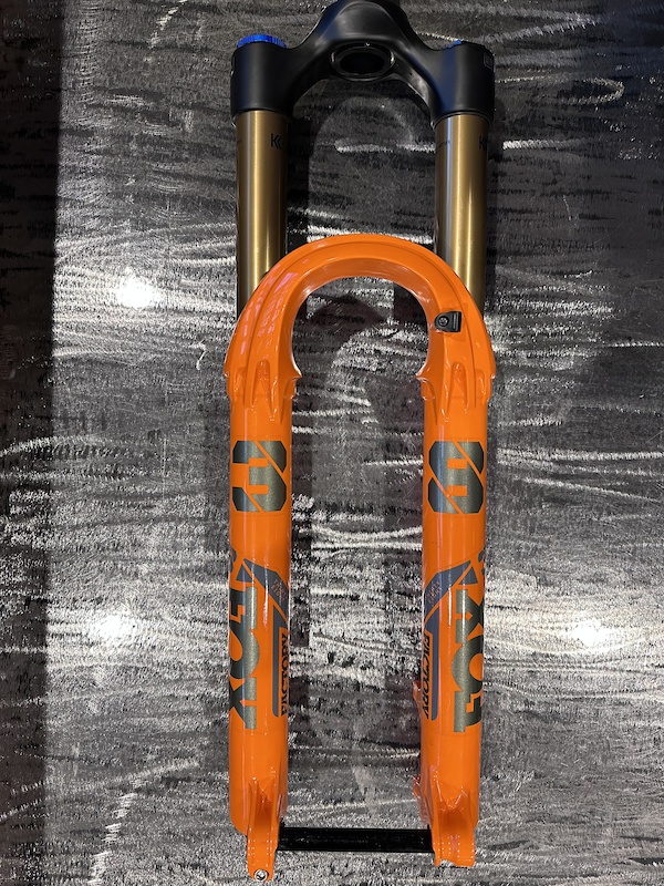 2022 Fox 38 Factory Kashima GRIP2 44mm Offset Shiny Orange For Sale