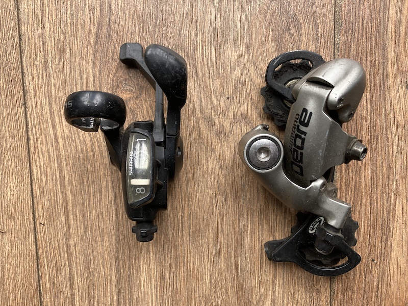 Shimano Deore shifter and derailleur 8 speed For Sale