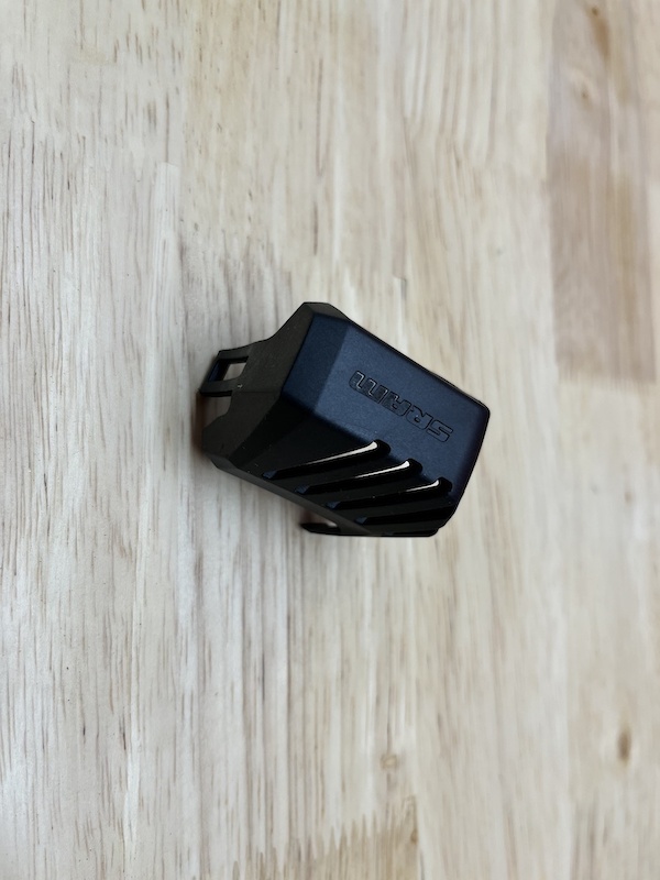 SRAM AXS Rear Derailleur Battery Cover - Lightweight Aluminum Protection For Gearbox Battery (Black, 9g)