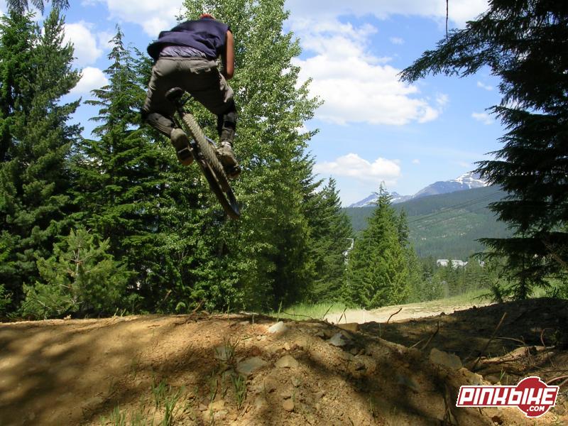 Nice flaty off of the last jump on lower A-line