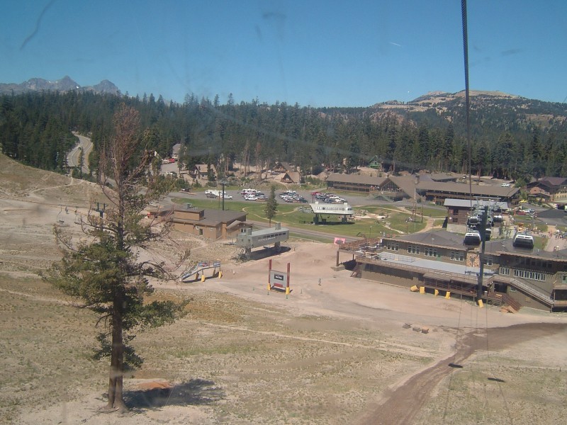 view from the chairlift