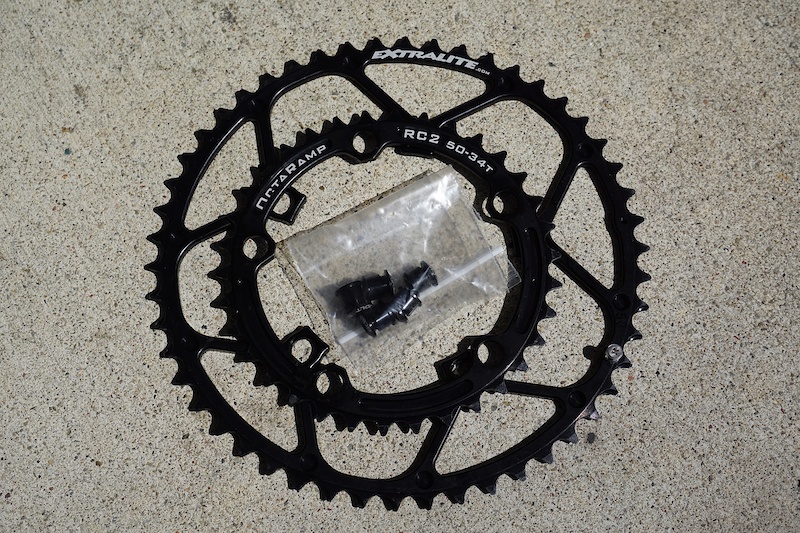 Extralite Octaramp 50/34 RC2 chainrings For Sale