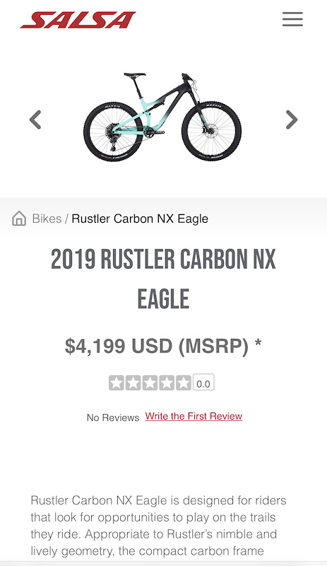 Salsa rustler carbon online nx eagle