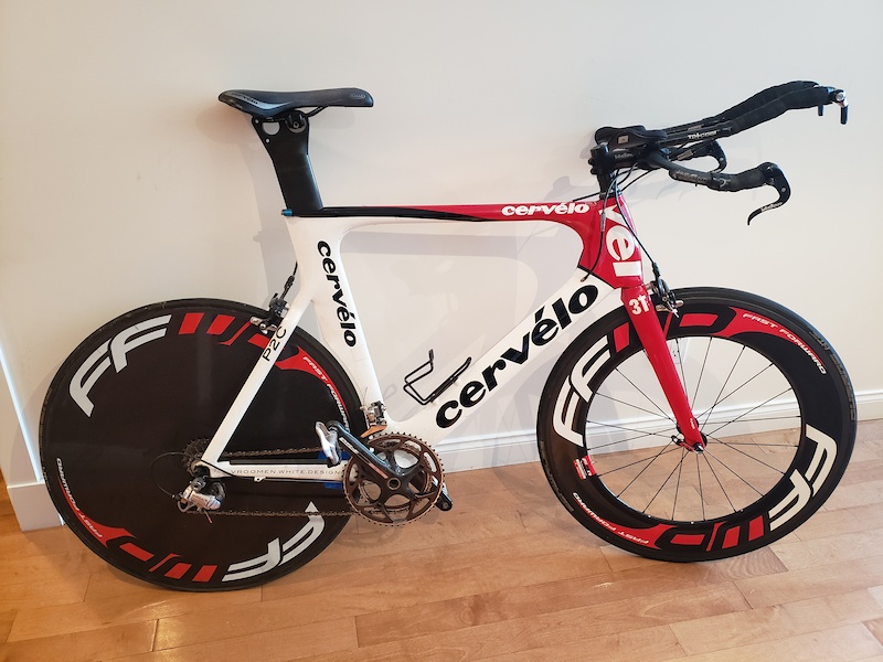 2010 Cervelo P2C Carbon TT/Triathlon 58 cm For Sale