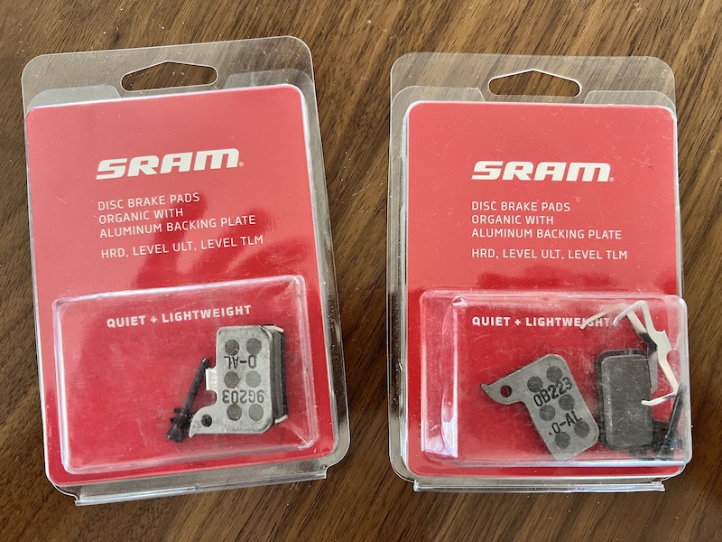 2021 Sram Organic brake pads, 2 sets For Sale