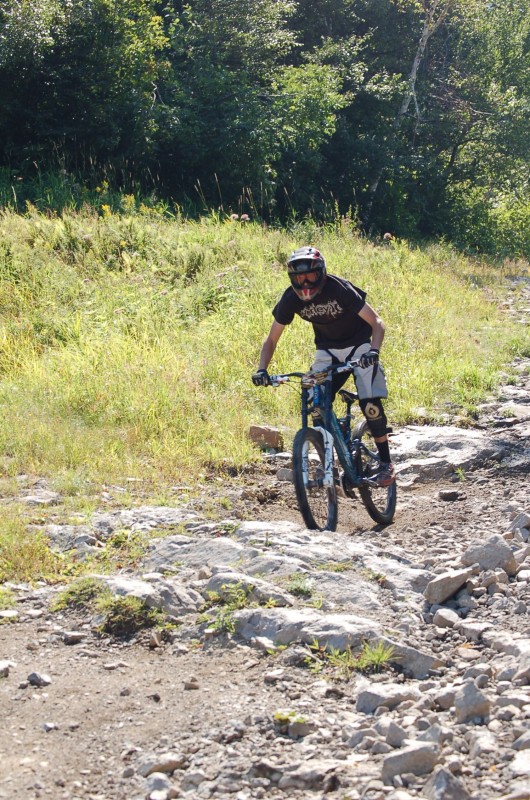 rock section in Bromont