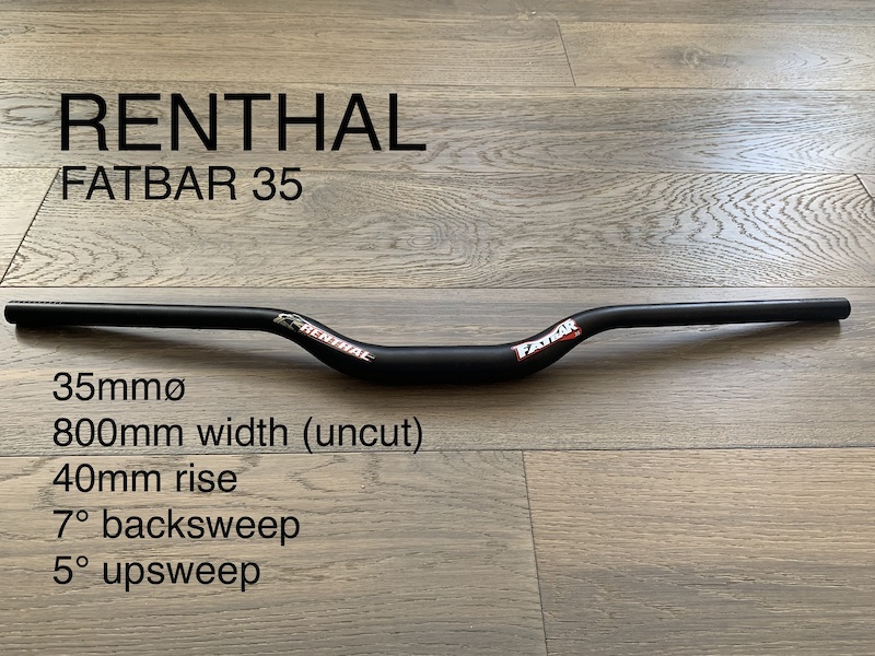 Mountain Bike Handlebar Renthal Fatbar Lite Riser Handlebar – 35mm