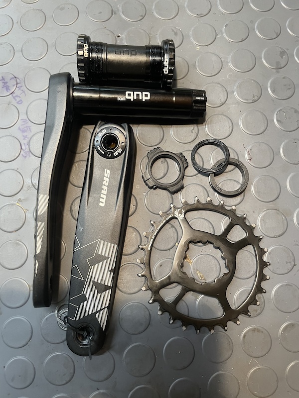 2022 Sram nx 170 cranks dub wide w/ bb and 73 spacers For Sale