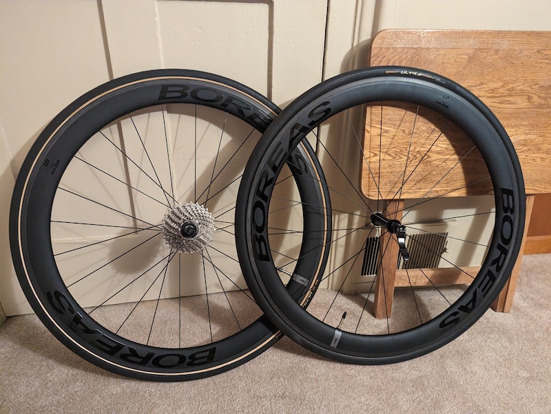 Boreas 700c Carbon Road Wheels 50mm Clincher Rim Brake For Sale