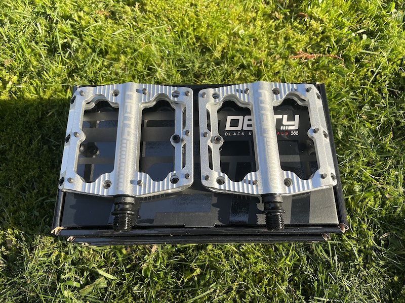 2023 Deity Black Kat Silver Pedals -BRAND NEW (REG $160) For Sale