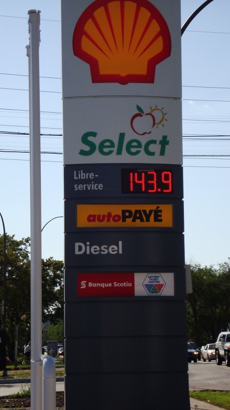 Gas went up like 8 cents a litre over night. This is why I ride bicycles.