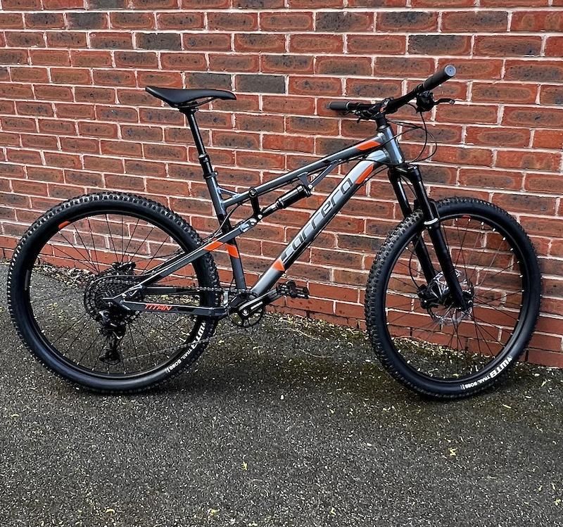 carrera titan x mens full suspension mountain bike