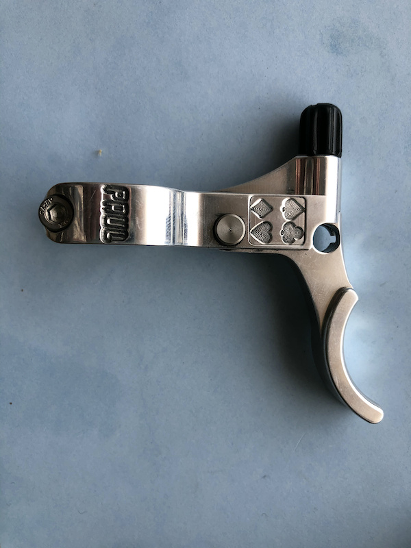 Paul Components E lever polished RH 23.8 mm For Sale