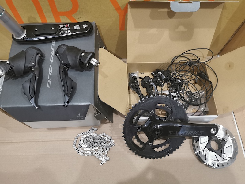 ultegra di2 groupset with dual sided power meter For Sale