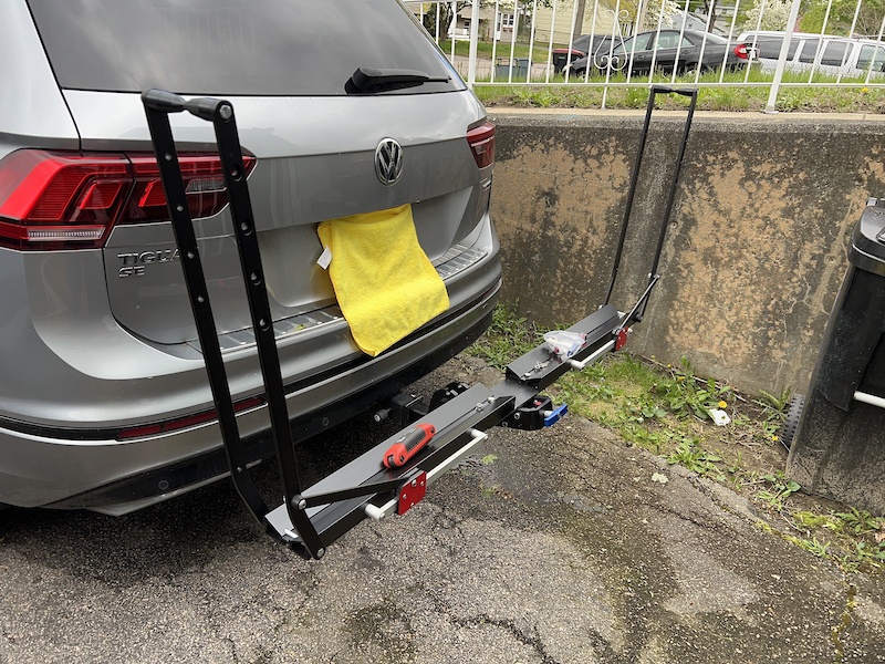 Vw tiguan hitch online bike rack