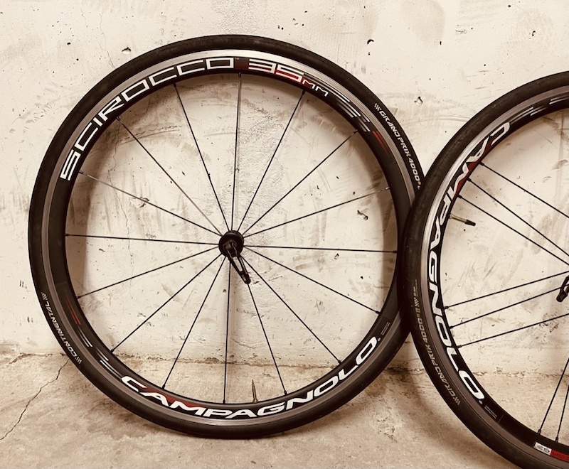2016 Campagnolo Scirocco 35mm Road Wheel set +Tires +Tubes For Sale