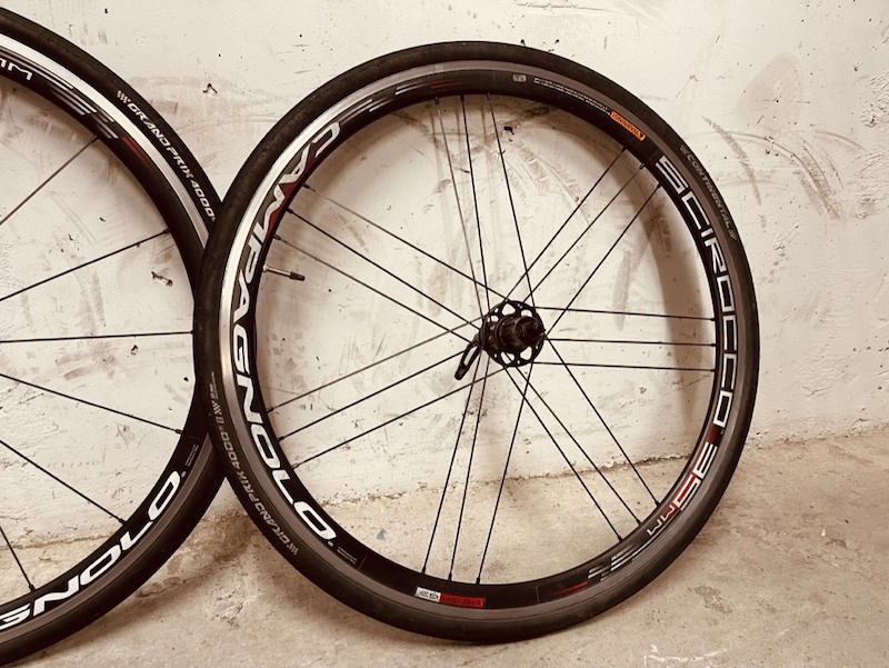 2016 Campagnolo Scirocco 35mm Road Wheel set +Tires +Tubes For Sale