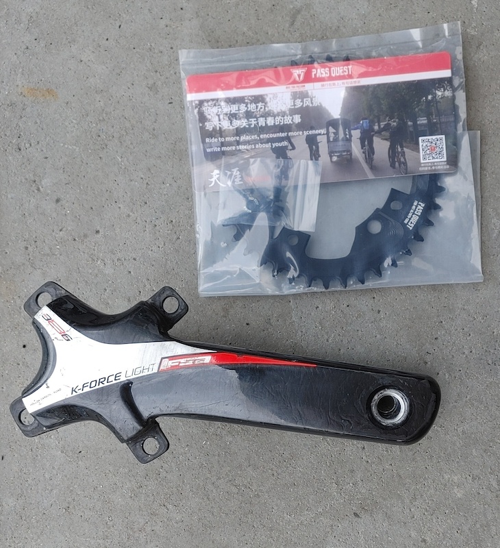 Pédalier FSA K-FORCE ABS BB386 EVO carbone 53x39