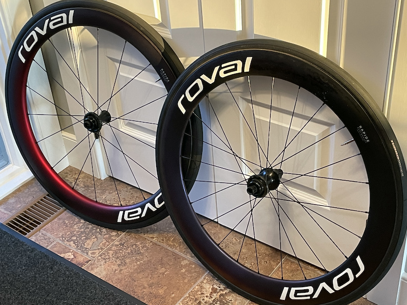 2022 Roval Rapide CLX Carbon Wheelset Speed of Light For Sale