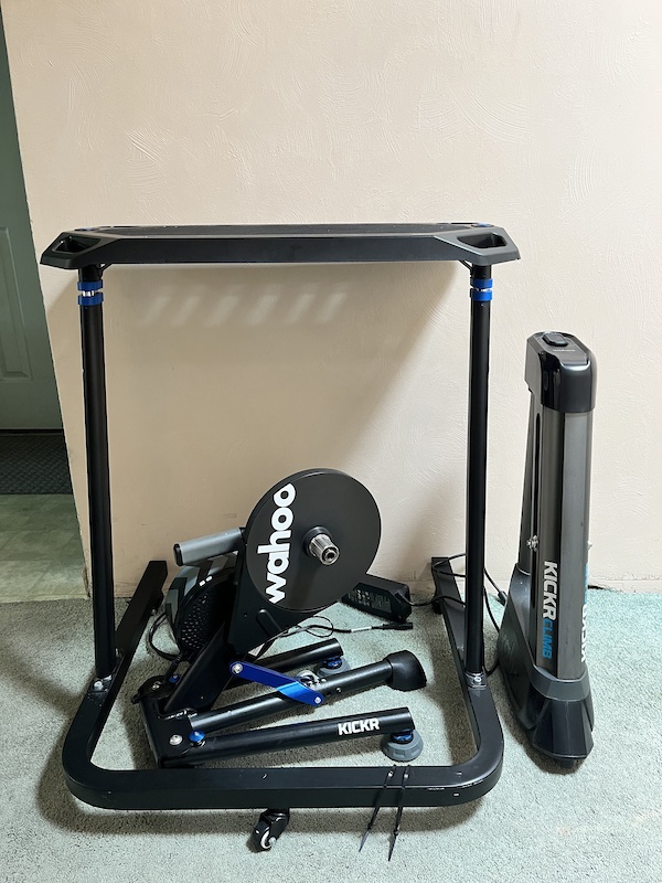 Wahoo Bike Trainer Full Setup KICKR, CLIMB, HEADWIND For Sale
