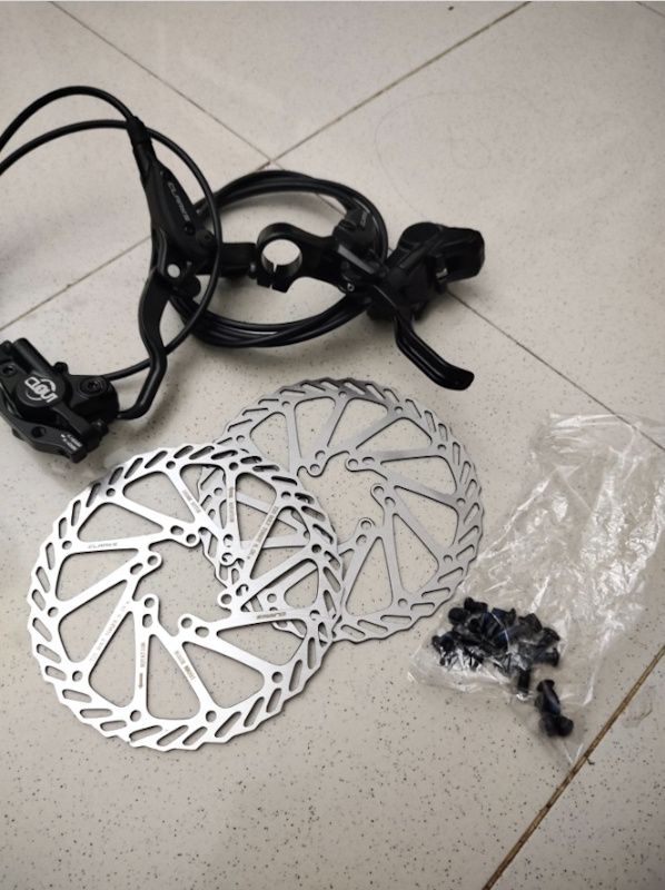 Clarks Clout Hydraulic Disc Brake Set With Rotors For Sale