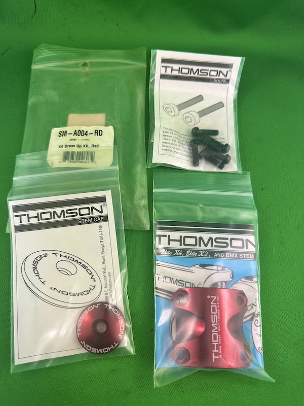 Thomson Elite X4 RED Dress Up Kit 31.8mm SMA004RD For Sale