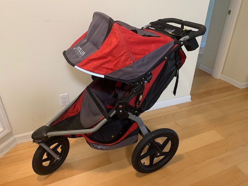 Orange Bob Revolution Stroller BOB Revolution Flex Single Jogging Stroller,  2015, Red