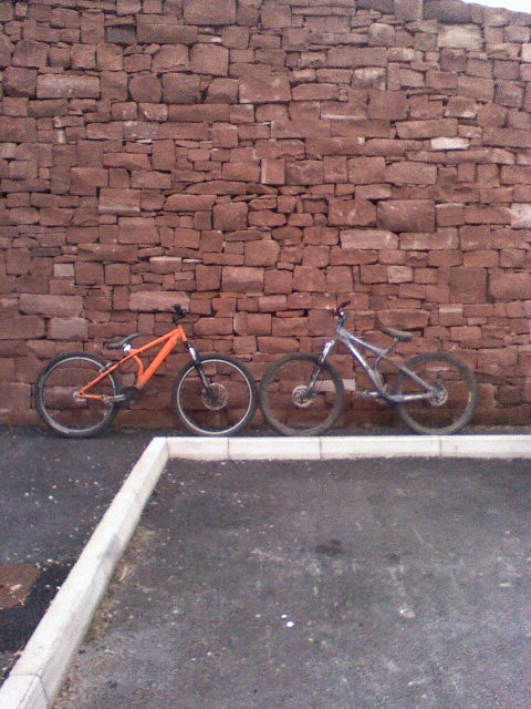 my bike (left) roderts (right)