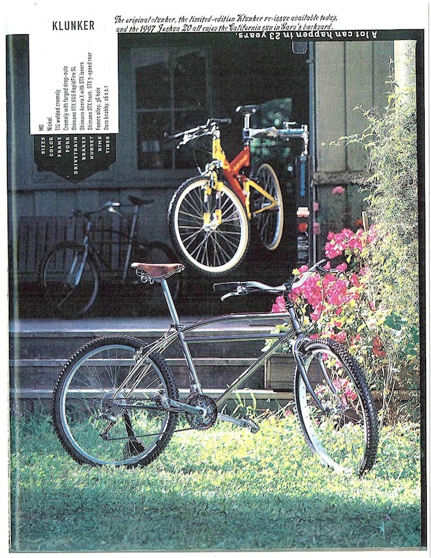 1996 Gary Fisher Klunker -18” For Sale