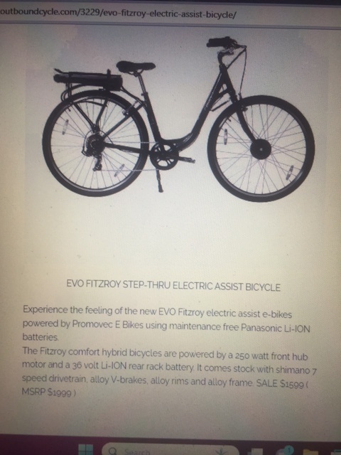 Evo fitzroy hot sale electric bike