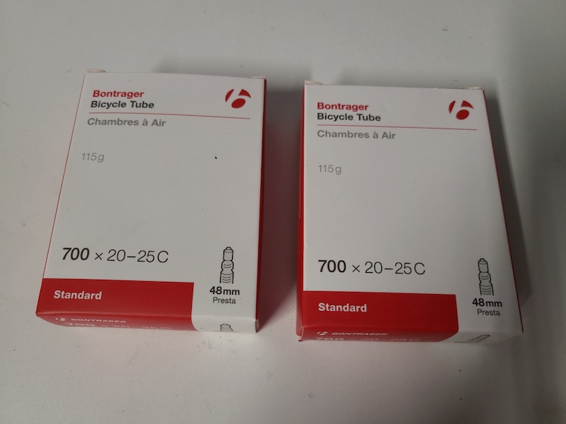 3 Bike Tubes BRAND NEW Bontrager 700x20 25C Presta For Sale