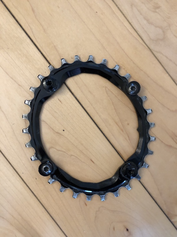 AbsoluteBLACK Oval 110BCD 4B 36t 2x Chainring Black