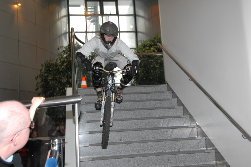 The Indoor Downhill race this winter.