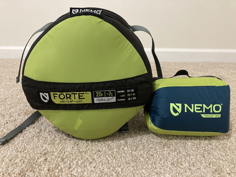 NEMO Forte 20 Men's Sleeping Bag & Liner For Sale