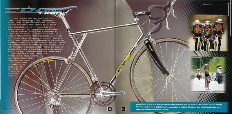 自転車本体 gt edge titanium 1998 model 98 GT Edge titanium - Pedal Room