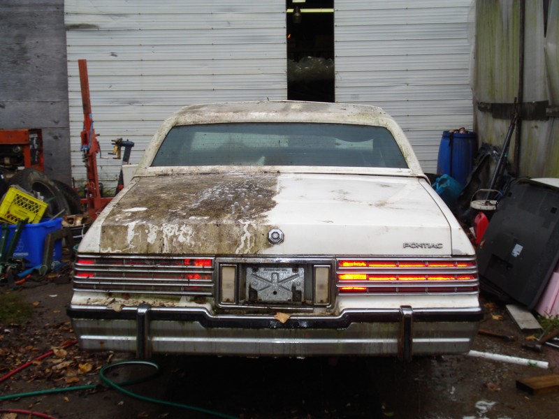 1980 Pontiac Parisienne coupe .   Befor and After at the same time