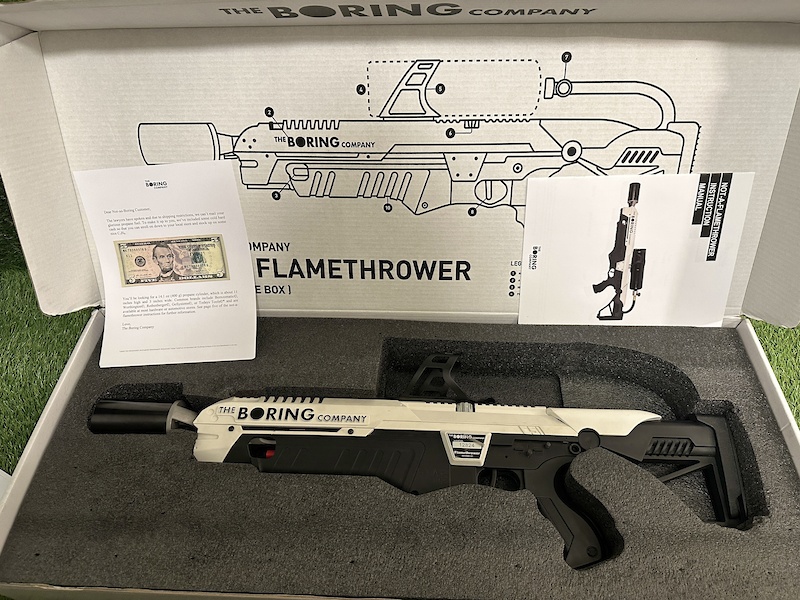 The Boring Company Not A Flamethrower For Sale