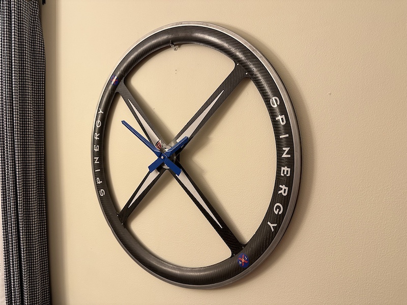 Spinergy Rev X Road Bike Wheel Clock For Sale