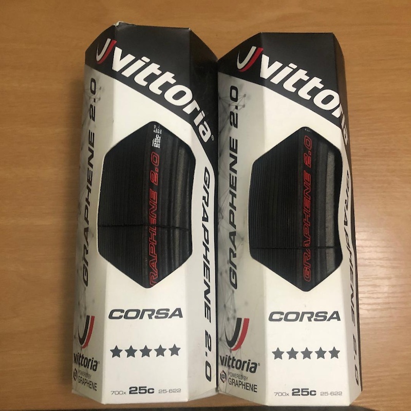 Vittoria Corsa Graphene 2.0 Clinchers 700 x 25c (2) For Sale