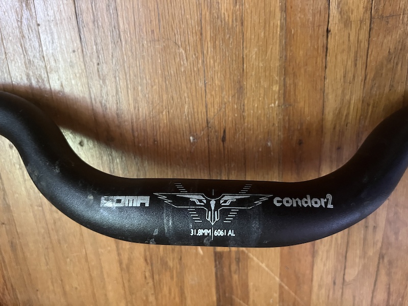 Guidon De Route Soma Condor 2 - 31,8 Mm - Largeur 44/50 Cm - Noir - Neuf