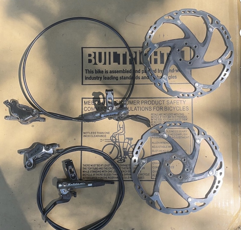 2023 Shimano XTR 4 piston brakes with XT Rotors 203mm For Sale