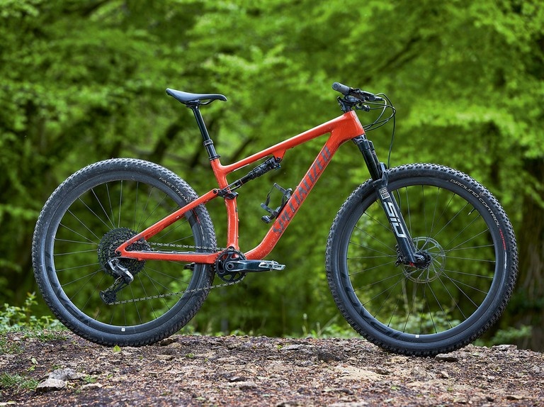 Specialized Epic downcountry mtb. Standish Wood , Randwick, Stroud . Gloucestershire .  May 2021 .