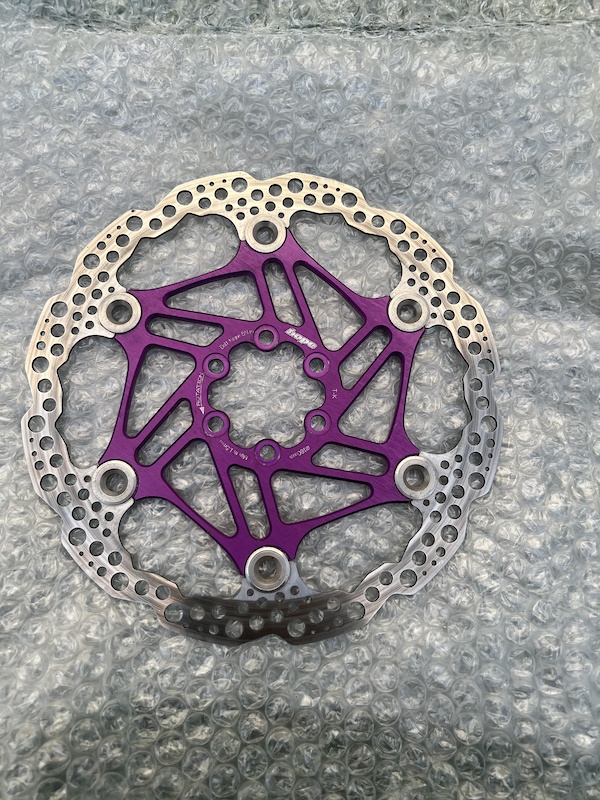 hope 180mm rotor purple