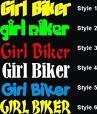 girl biker 6 different styles