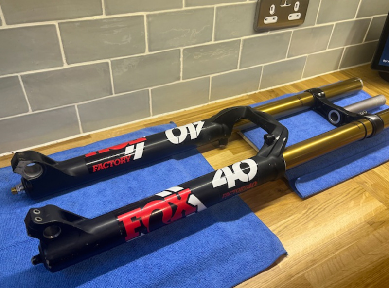 Fox 40 Forks Float w/ Ohlins Cartridge Upgrade! For Sale