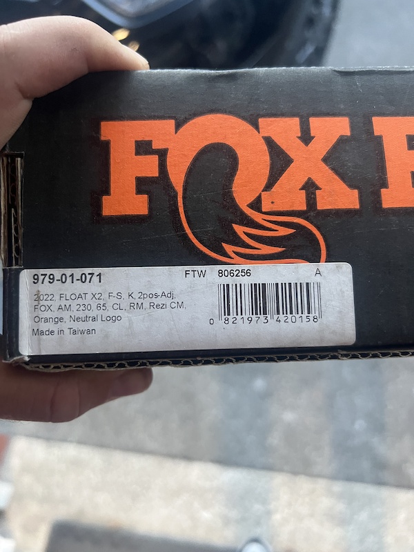 Fox Factory Float X X For Sale