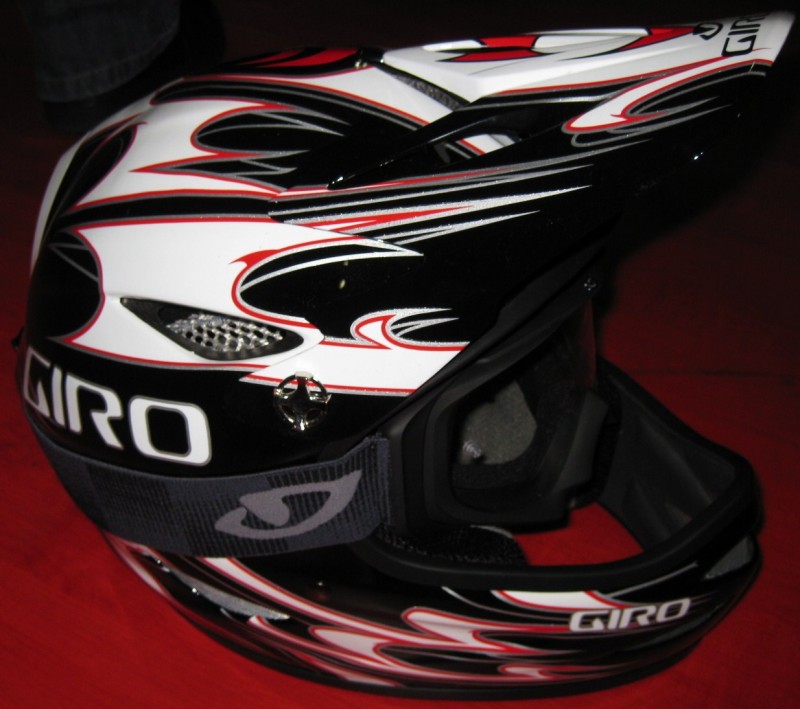 Interbike 2008 - Giro Eyewear - Goggles in helmet.