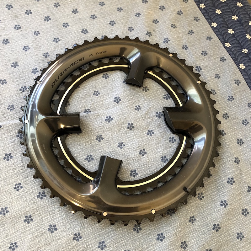 Shimano Dura-Ace R9100 Road Chainrings 53/39 tooth For Sale