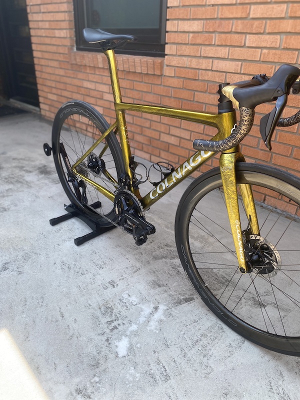 Yellow 2021 Colnago 2021 Colnago V3Rs 48cm Frozen Gold Frameset